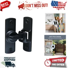90 Degree Door Latch Sliding Screen Door Latch Barn Door Lock Hasp Latch