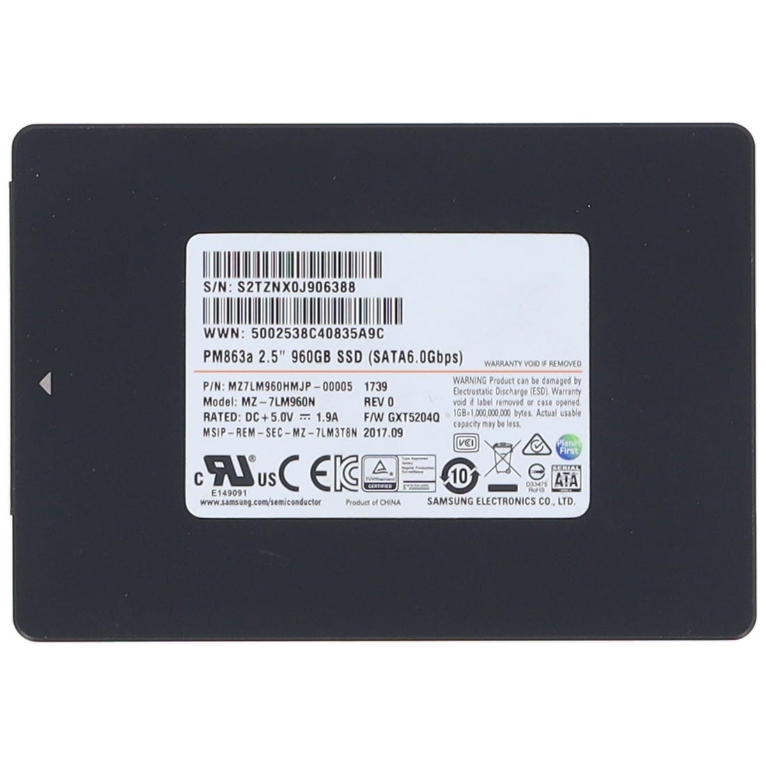 Samsung MZ7LM960HMJP-00005 960GB 6Gbps 2.5inch SATA SSD - 1yr Warranty