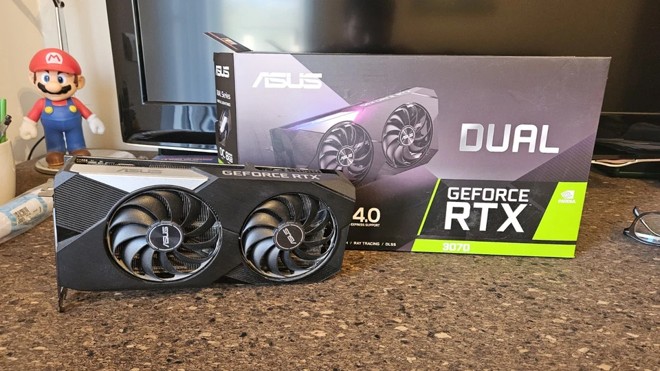 ASUS Dual GeForce RTX 3070 OC 8GB GDDR6 Scheda Grafica USATA CON SCATOLA - Immagine 4 di 4