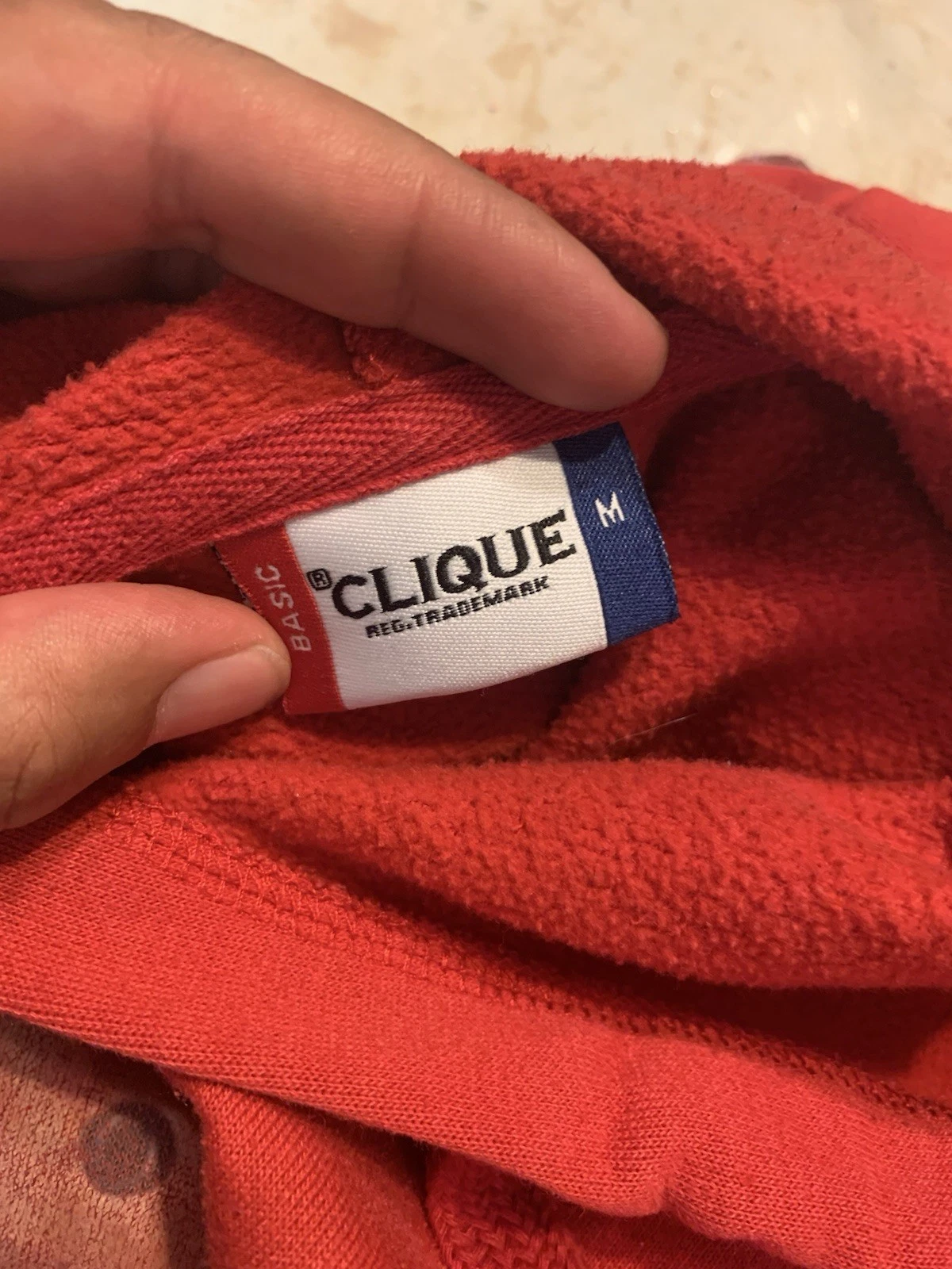 Felpa con cappuccio Gucci Bear by Clique rossa taglia media ottime condizioni