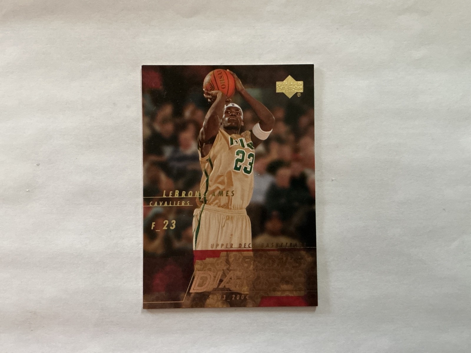 2003 Upper Deck LeBron James Lebron's Diary #LJ3