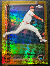 2025 Topps Chrome Tyler Fitzgerald Logofractor Gold /50- SF Giants