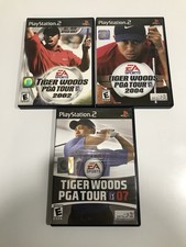 Tiger Woods PGA Tour 2002, 2004 & 2007 PS2 PlayStation 2 - TESTED