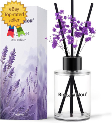 Reed Diffuser  Lavender Reed Oil Diffusers Set for Office Decor Bedroom Living