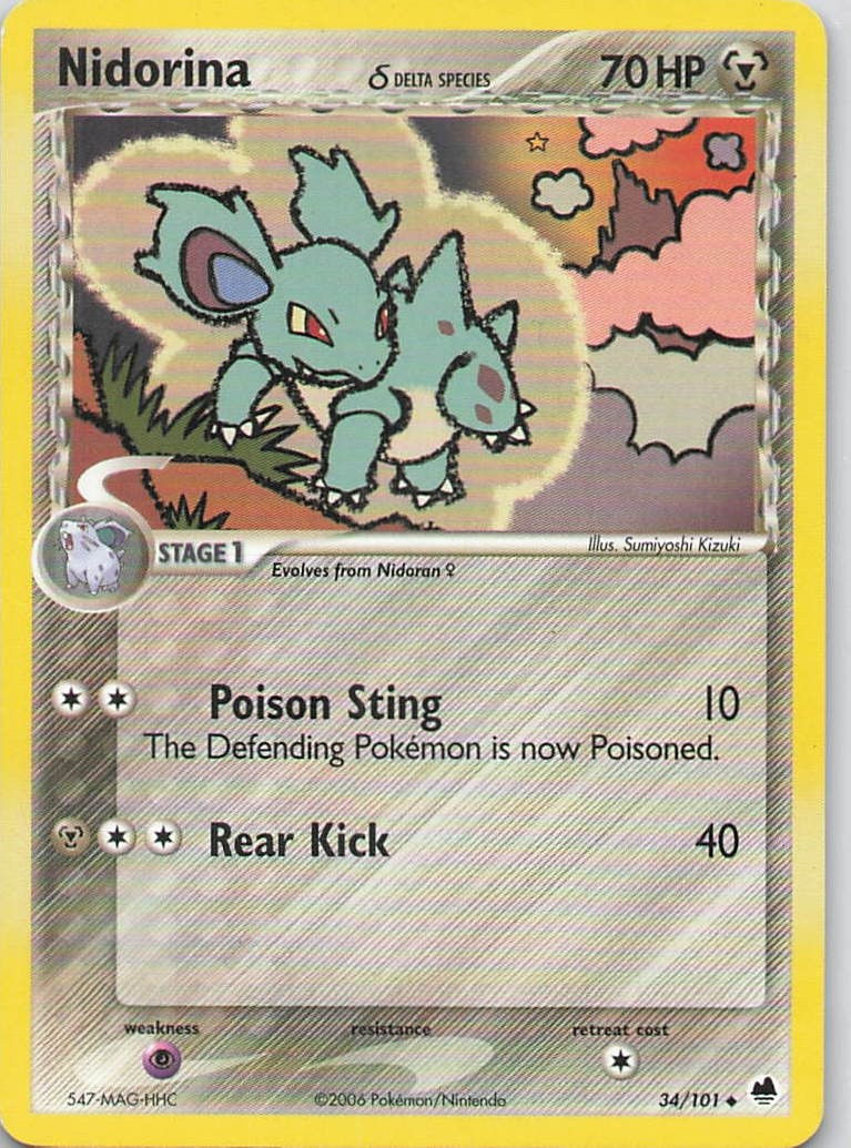 Nidorina (Delta Species) Uncommon Dragon Frontiers 34/101 MP