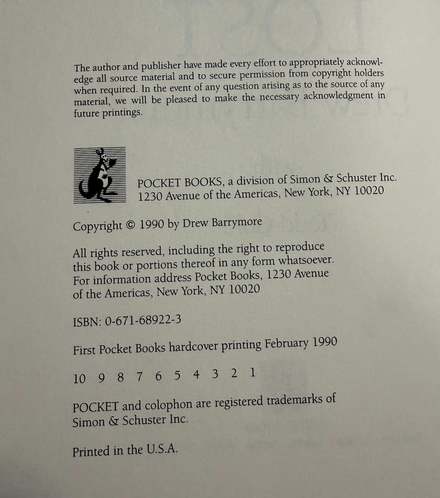 Little Girl Lost by Drew Barrymore and Todd Gold.. 1990 First Edition HC w/ DJ.