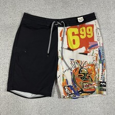 Billabong Board Shorts Mens 32 Jean Michel BASQUIAT Andy Warhol Surf Swim Trunks