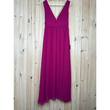 NWT Lulus Heavenly Hues Magenta Maxi Dress Bridesmaid Gala Wedding Holiday Sz L