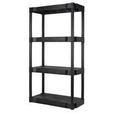 4-Tier Heavy Duty Storage Shelving Unit with 280lb Capacity, 56.2x30x13.8