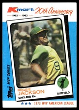 Reggie Jackson 1982 Topps Kmart 20th Anniversary AL & NL MVP's #23