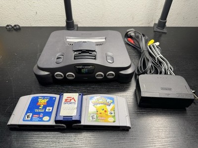Nintendo 64 N64 Console w/ Cords, JumperPak, MemoryCard, 2 Games Tested & Works 