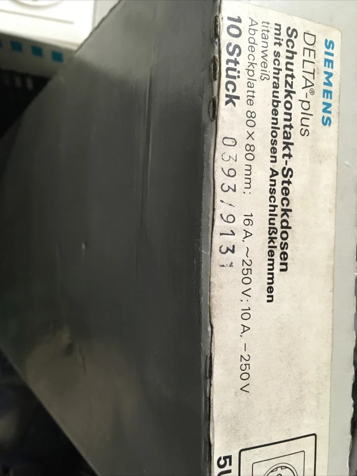 Siemens Delta Plus Steckdosen Titanweiß 5UB1 510 - Bild 4 von 4