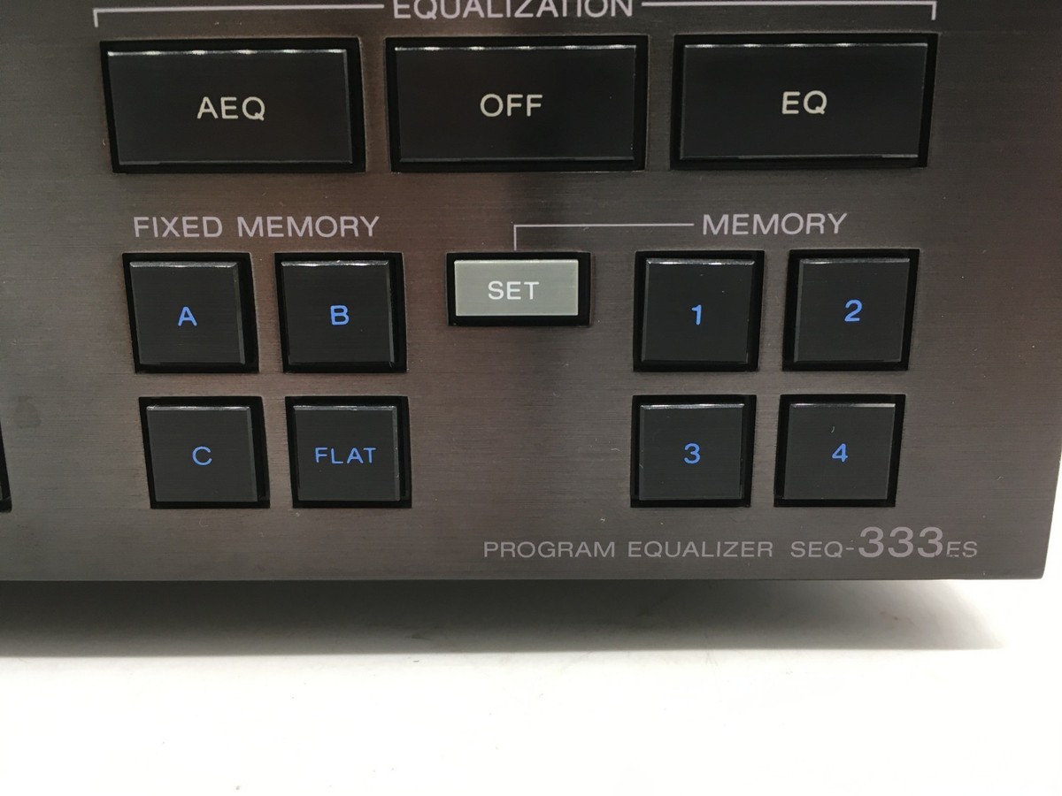 Sony SEQ-333ES 10-Band Program Equalizer 14W 1985 Vintage Hi-Fi