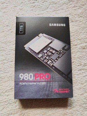SAMSUNG 980 Pro 1TB M.2 2280 NVMe SSD PCIe 4.0 Interne SSD MZ-V8P1T0BW Neu OVP  