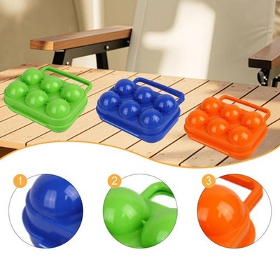 6 Grid Eier Lagerung Box Fall Kompakte Eier Container für Camping Outdoor