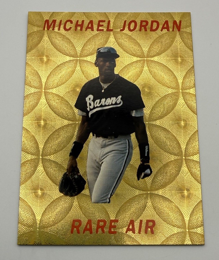 Michael Jordan Rare Air Baseball Promo Card 1 Out Of 10,000 barons | eBay