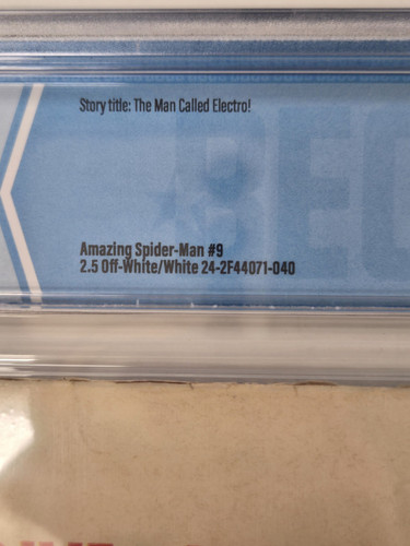 Amazing Spider-Man #9 1st Appearance Of Electro CBCS 2.5 - Picture 8 of 9