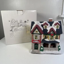 JCPenny Christmas Treasury Interior Scene Collectible Village Serie#7 Drug store