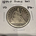 1844-O Seated Liberty Half Dollar 50c Silver Coin 1/2 Dollar - VG