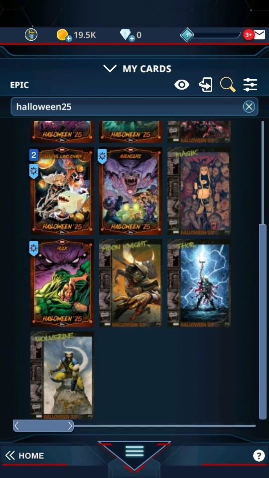 HALLOWEEN 25 BULK OF 24 EPIC DIGITAL CARDS - TOPPS MARVEL COLLECT - Image 2 of 4