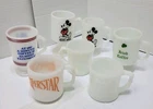 Lot Of Fire King, Milkglass Mugs, Vintage