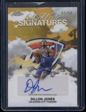 2025 Topps Chrome Dillon Jones SkyWrite Signatures Gold Refractor /50 Auto