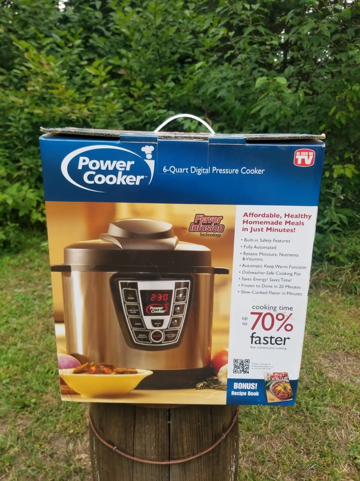 POWER COOKER 6 Quart Digital Pressure Cooker As Seen On TV Model #PC-WAL1