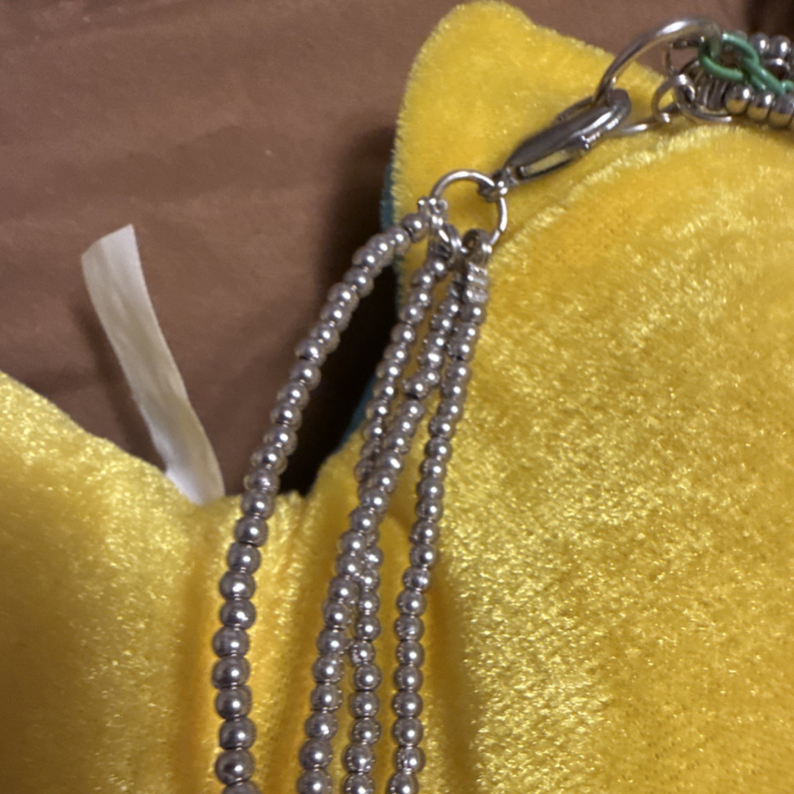 Multistrand Blue Shell Pendant Statement Necklace… - image 5