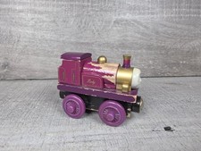 Lady Purple Wooden Railway Toy Train Engine Locomotive 27b