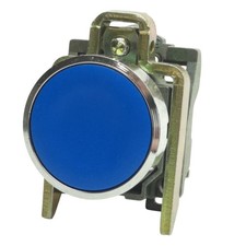 Schneider Electric XB4BA61 Blue Momentary Push Button ø22mm, 1NO, 600V 5A