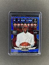 2024-25 Panini Prizm Black LeBron James #7 Blue Ice Luck Of The Lottery /125