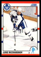 1990-91 Score American Luke Richardson #236 Toronto Maple Leafs NHL Hockey
