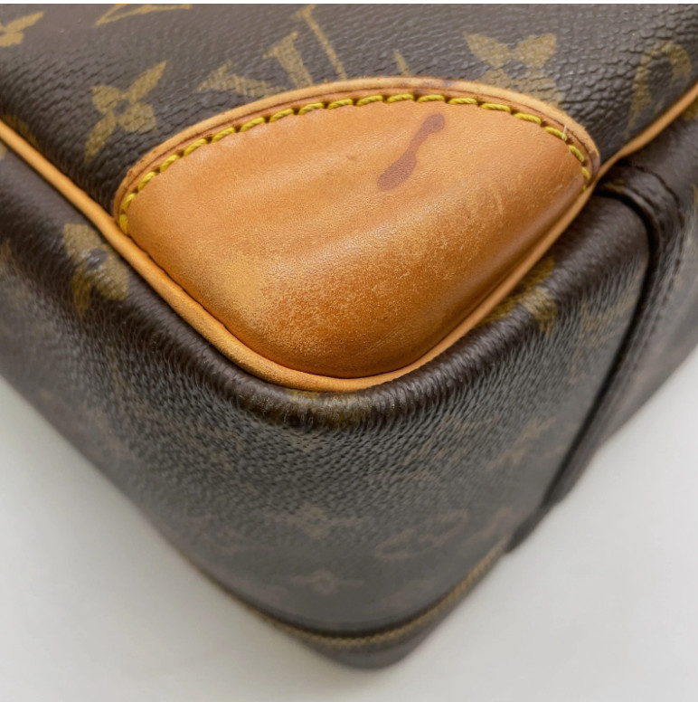 Louis Vuitton Sirius 55 Monogram Travel Bag LV Suitcase Authentic Lock Tag Key image 9