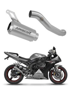 Kove 800 X Pro Adventure / Rally 2023 - 2025 Terminale di Scarico Marmitta Silenziatore HP6 NERO + dB killer DOMINATOR sistema di scarico