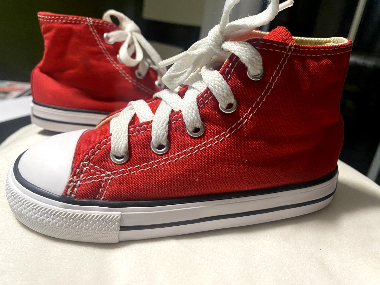 Converse All Star Chuck Taylor Sneakers Red Infant Toddler size 9 thumbnail 5