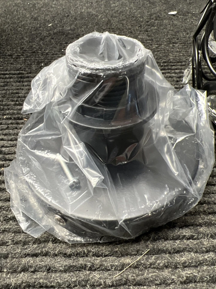 YANSUN 7 pulgadas Lámpara de techo de montaje semi empotrado negra de 1 luz pantalla de cristal Foto 4 de 4