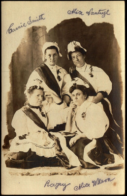 RPPC Postcard Fancy Ladies c1910 A20