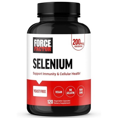 Selenium (L-Selenomethionine) 200mcg | 120 Capsules, 120 Servings | Yeast-Free