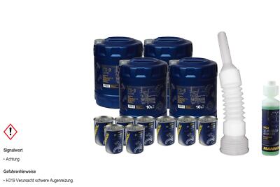 40L MANNOL Motoröl TS-3 SHPD 10W-40 API CH-4/CG-4/CF-4/SL inkl. Additiv Schlauch