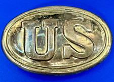 US Civil War Soldier Union Military Infantry Replica Arrow Back Belt Buckle