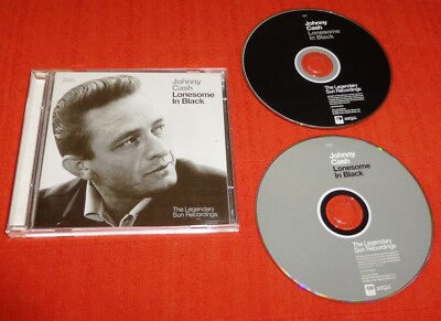 JOHNNY CASH CD X 2 - LONESOME IN BLACK - 2004 UK ISSUE ON METRO DOUBLES