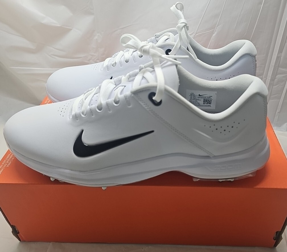 NIKE AIR ZOOM TW20 ゴルフシューズ 10 Nike Air Zoom Tiger Woods TW20 PGA Golf White Men's Size 11