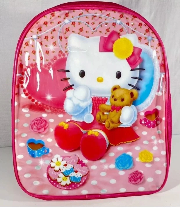 Officially Licensed Hello Kitty Bag Hello Kitty Backpack For Girls Kawaii School Bag With Padded Straps, Official Sanrio Licensed Officially Licensed Hello Kitty Bag Hello Kitty Backpack For Girls Kawaii School Bag With Padded Straps, Official Sanrio Licensed