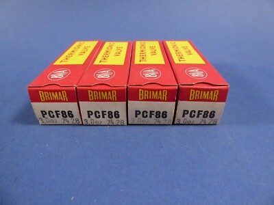4 x RÖHREN  ''  BRIMAR PCF86  ''  NEU.