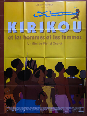 Plakat Kiriku Michel Ocelot Zeichentrick Kinder Afrika 120x160cm