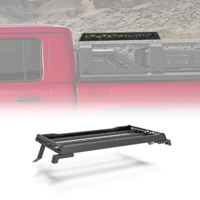 Black Mid-size Modular Adjustable Bed Rack Roll bar Roof Rack for Chevy Nissan