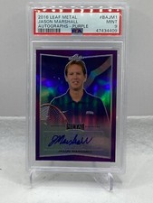 2016 Leaf Metal Tennis Auto Purple #BAJM1 Jason Marshall  PSA 9