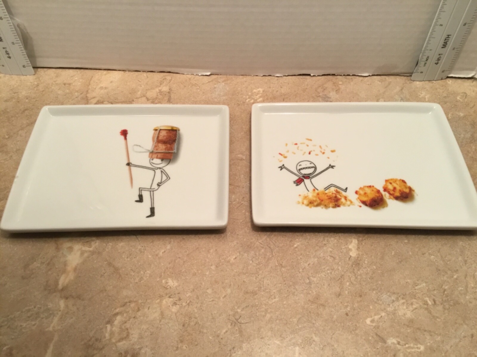 CB2 Crate & Barrel Oliver Appetizer Plate You Choose 6.5"x 5" Macaroon Champagne eBay