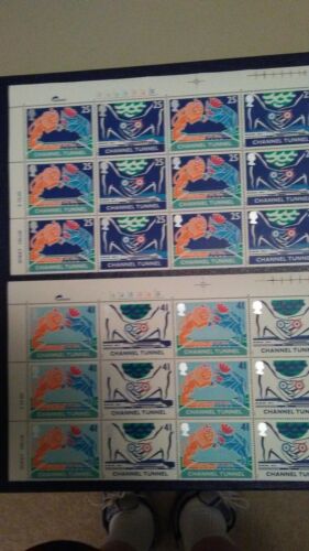 GB QE II 1994 Opening of Channel Tunnel Cylinder Blocks MNH  - Photo 1/3