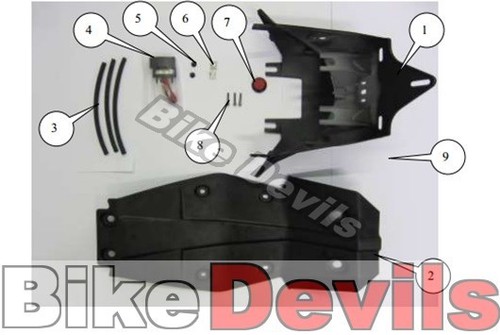 KTM 390 Duke 2013-2016 R&G Racing Heck ordentlich Kennzeichenhalter Halterung - Bild 2 von 6